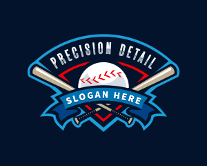 Baseball League Sport  logo design