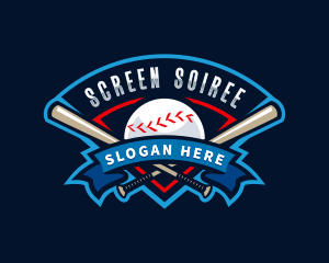 Baseball League Sport  logo design