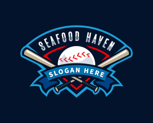 Baseball League Sport  logo design