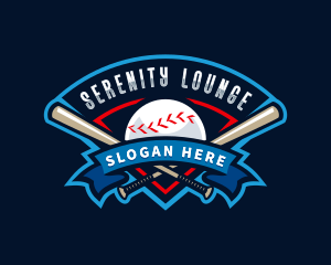 Baseball League Sport  logo design