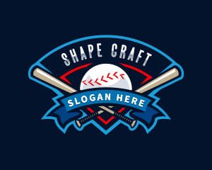 Baseball League Sport  logo design