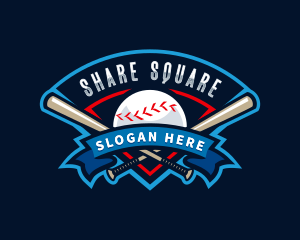 Baseball League Sport  logo design