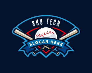 Baseball League Sport  logo design