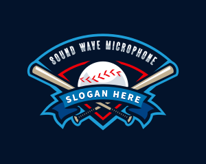 Baseball League Sport  logo design