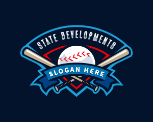 Baseball League Sport  logo design