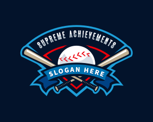 Baseball League Sport  logo design