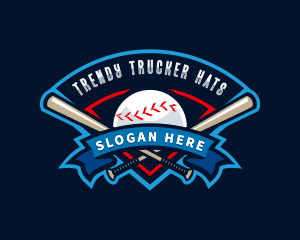 Baseball League Sport  logo design