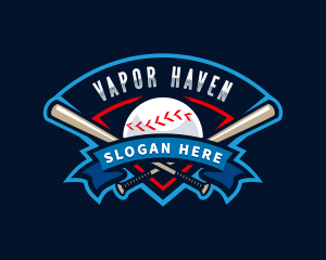 Baseball League Sport  logo design