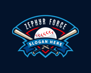 Baseball League Sport  logo design