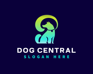 Dog Pet Leash logo design