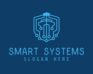 Technology Circuit Shield logo