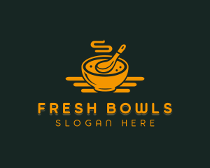 Soup Spoon Bowl logo design