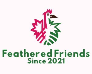 Minimalist Chicken Poultry logo