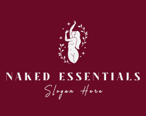 Naked Woman Wellness logo design