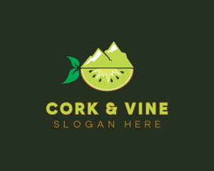 Organic Mountain Kiwi logo design