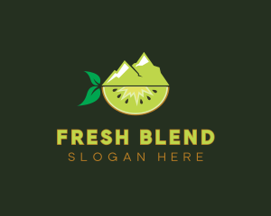 Organic Mountain Kiwi logo design