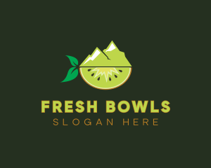 Organic Mountain Kiwi logo design