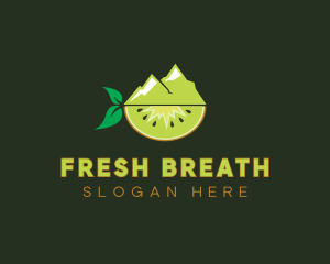 Organic Mountain Kiwi logo design