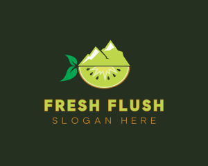 Organic Mountain Kiwi logo design