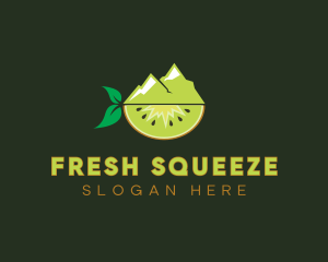 Organic Mountain Kiwi logo design