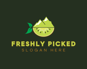 Organic Mountain Kiwi logo design