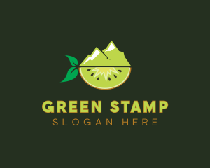 Organic Mountain Kiwi logo design