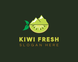 Organic Mountain Kiwi logo design