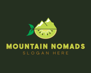 Organic Mountain Kiwi logo design