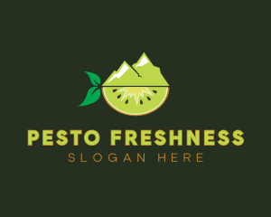 Organic Mountain Kiwi logo design