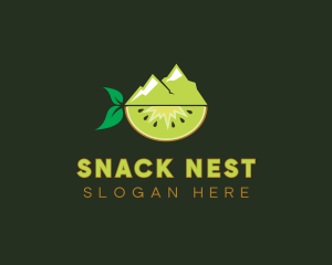 Organic Mountain Kiwi logo design