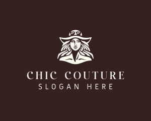 Woman Couture Beauty Fashion logo design