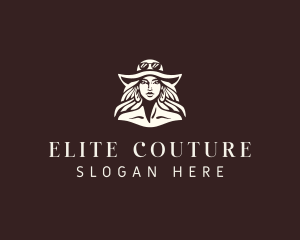 Woman Couture Beauty Fashion logo design