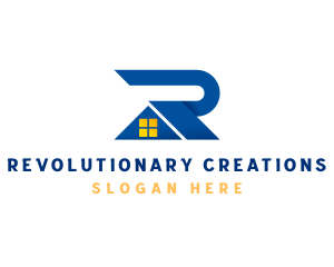 Housing Property Architecture Letter R logo design