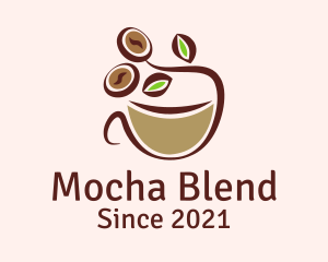 Organic Coffee Latte  logo design