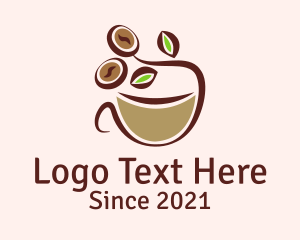 Latte - Organic Coffee Latte logo design