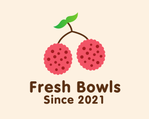 Raspberry Fruit Grocery logo design