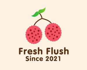 Raspberry Fruit Grocery logo design