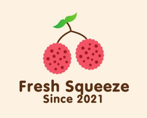 Raspberry Fruit Grocery logo design