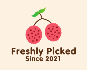 Raspberry Fruit Grocery logo design