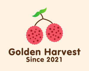 Raspberry Fruit Grocery logo design