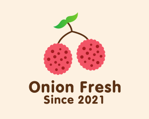 Raspberry Fruit Grocery logo design