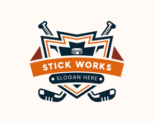 Hockey Varsity Tournament logo design