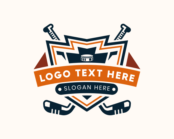 Hockey Puck logo example 2