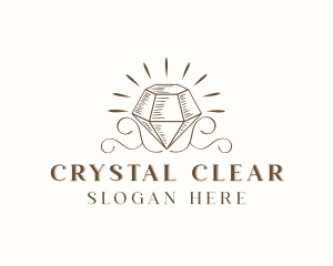 Rustic Diamond Crystal logo