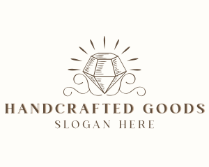 Rustic Diamond Crystal logo