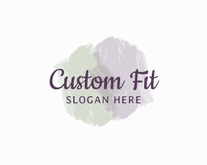 Pastel Watercolor Wordmark logo design