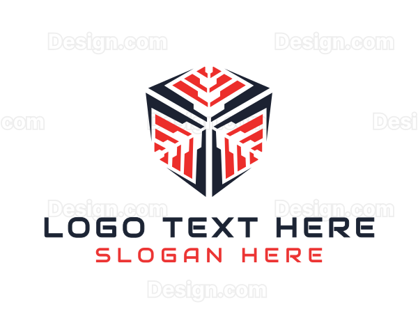 Mechanical Cube Machine Logo