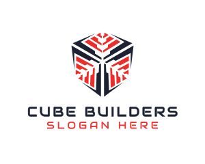 Mechanical Cube Machine  logo design