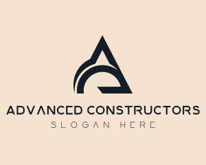 Builder Architecture Letter A logo design