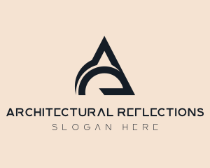 Builder Architecture Letter A logo design